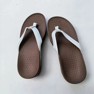 Whitin Women's Platform Orthotic Flip Flop Wedge Sandals, Size 39/8.5